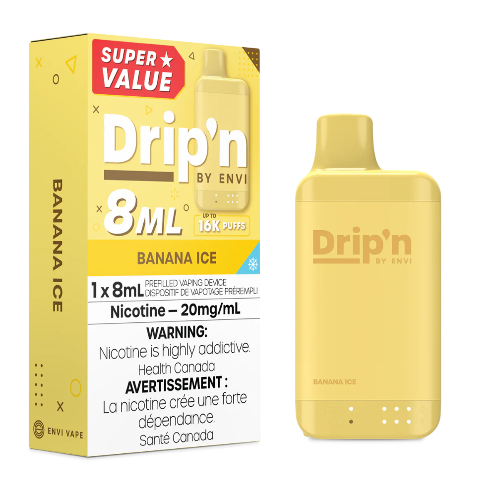 Drip'n By Envi 8mL Disposable Vape - 16000 Puffs - 8mL Leaside Vape Shop Drip'n By Envi 8mL Disposable Vape - 16000 Puffs - 8mL Leaside Vape Shop