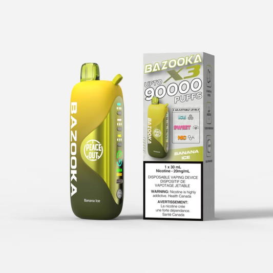 Bazooka X3 Disposable Vape - 90K Puffs - 30ml