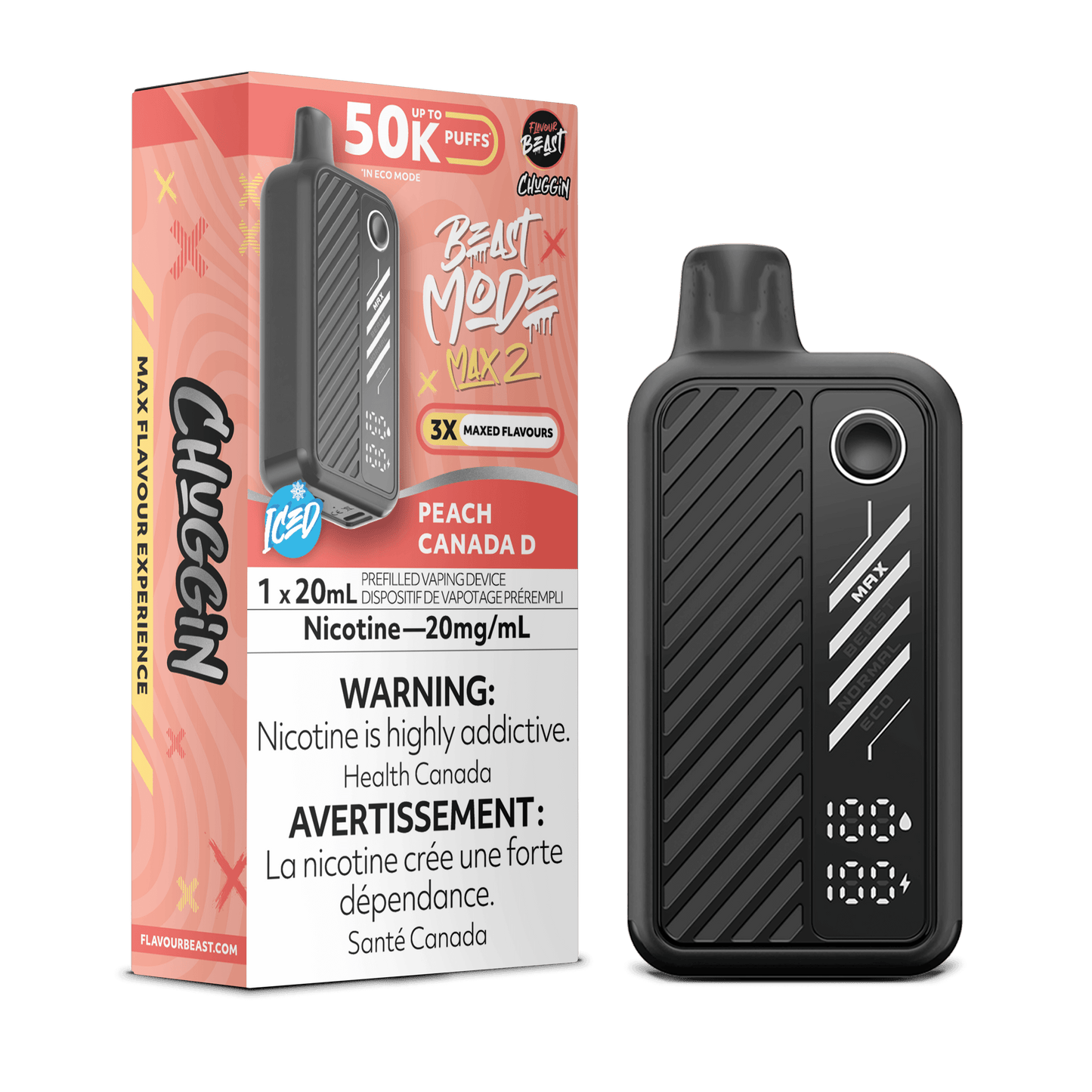 Flavor Beast Mode Max 2 Disposable Vape - 50000 Puffs - 20mL
