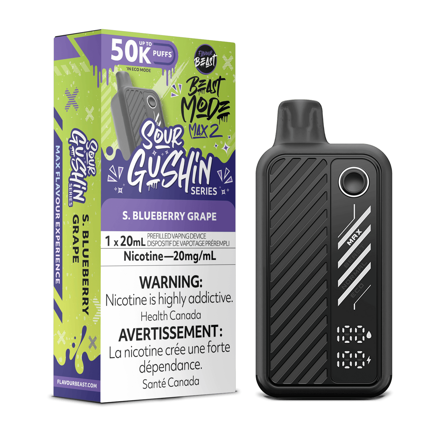 Flavor Beast Mode Max 2 Disposable Vape - 50000 Puffs - 20mL