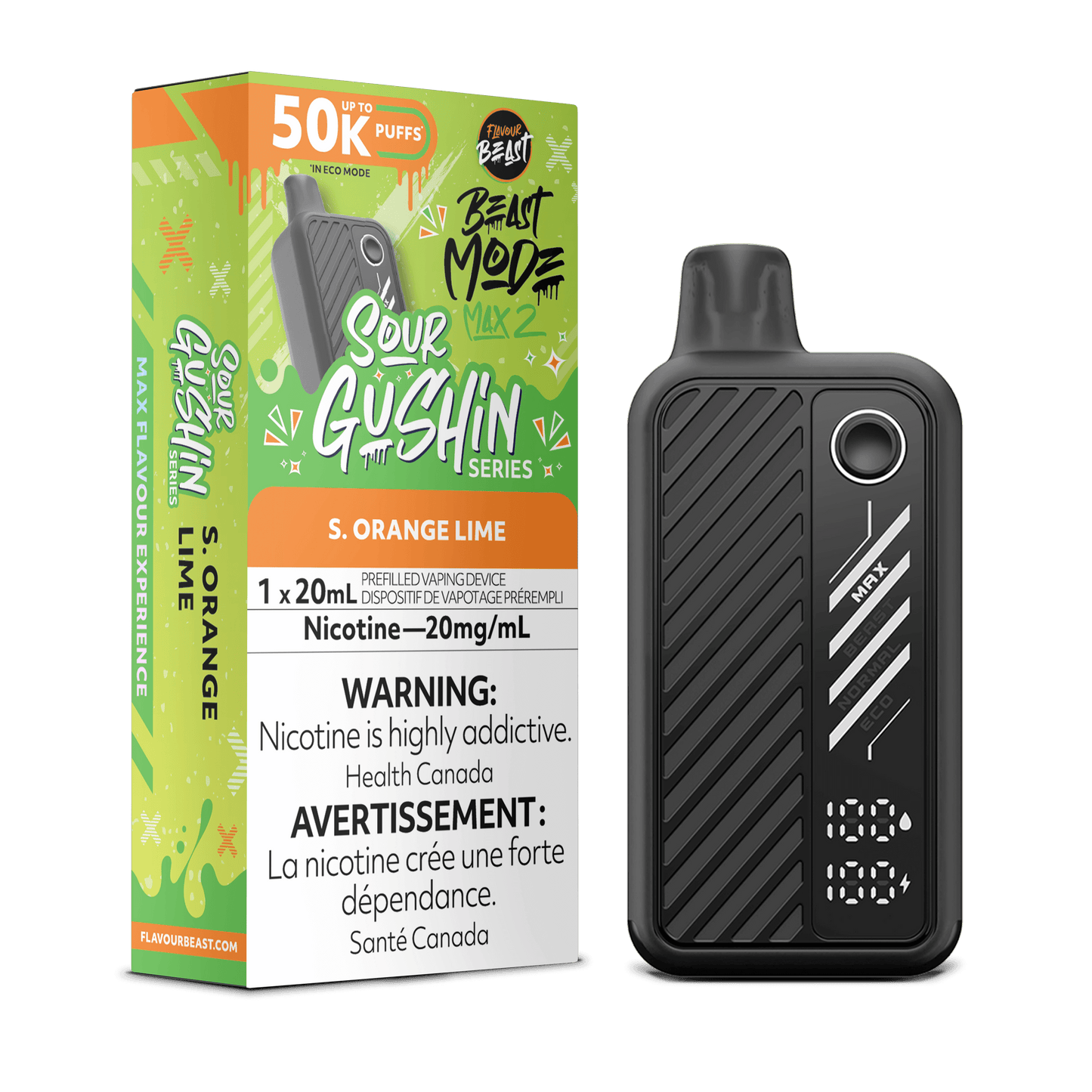 Flavor Beast Mode Max 2 Disposable Vape - 50000 Puffs - 20mL