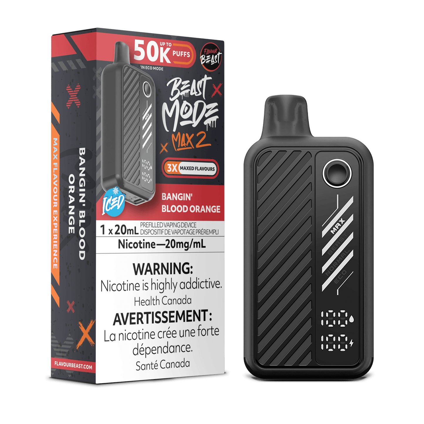 Flavor Beast Mode Max 2 Disposable Vape - 50000 Puffs - 20mL