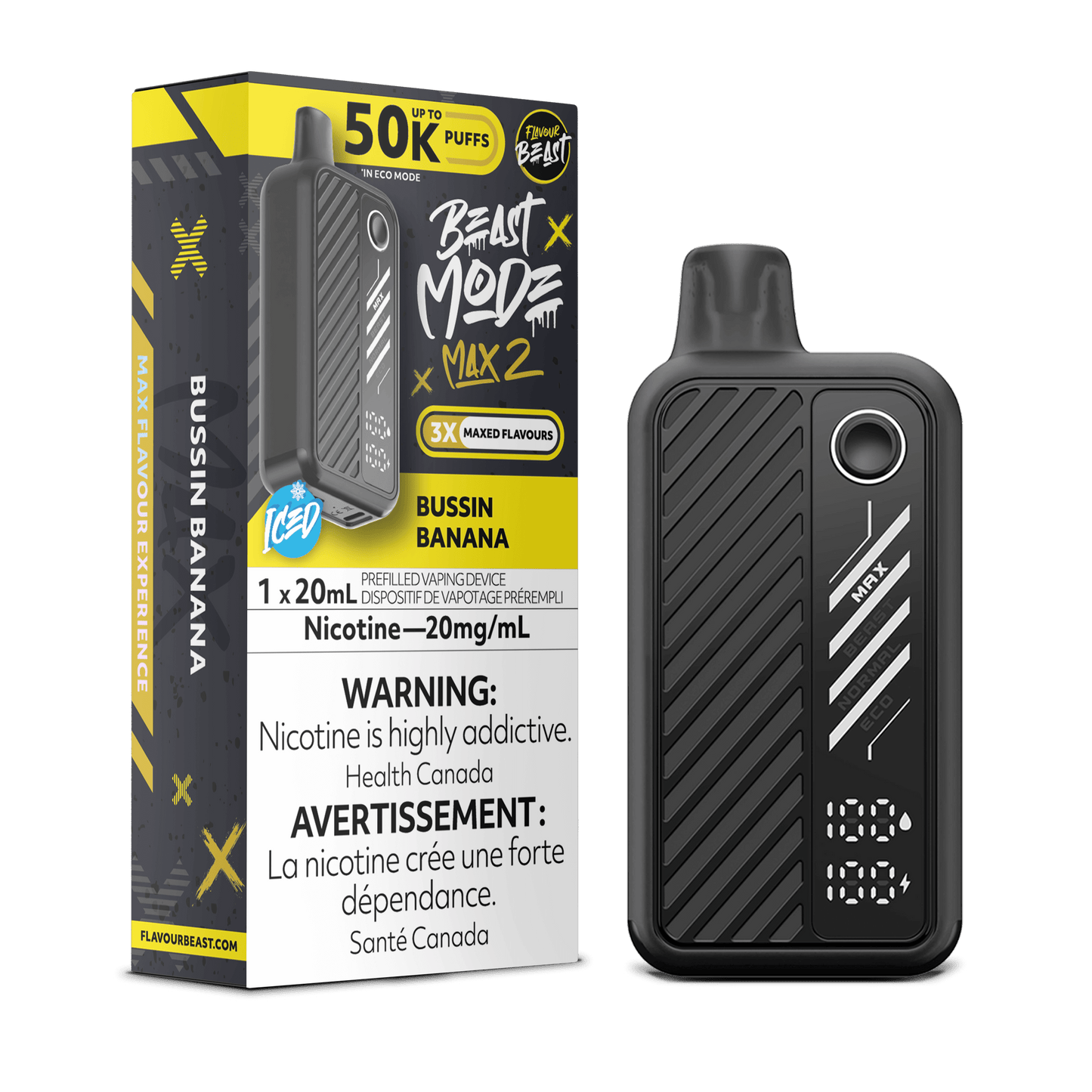 Flavor Beast Mode Max 2 Disposable Vape - 50000 Puffs - 20mL