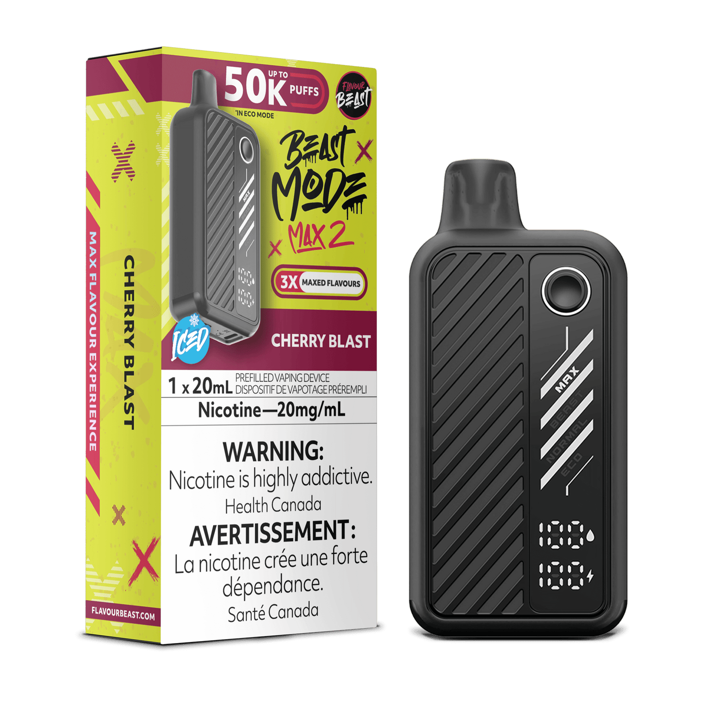 Flavor Beast Mode Max 2 Disposable Vape - 50000 Puffs - 20mL