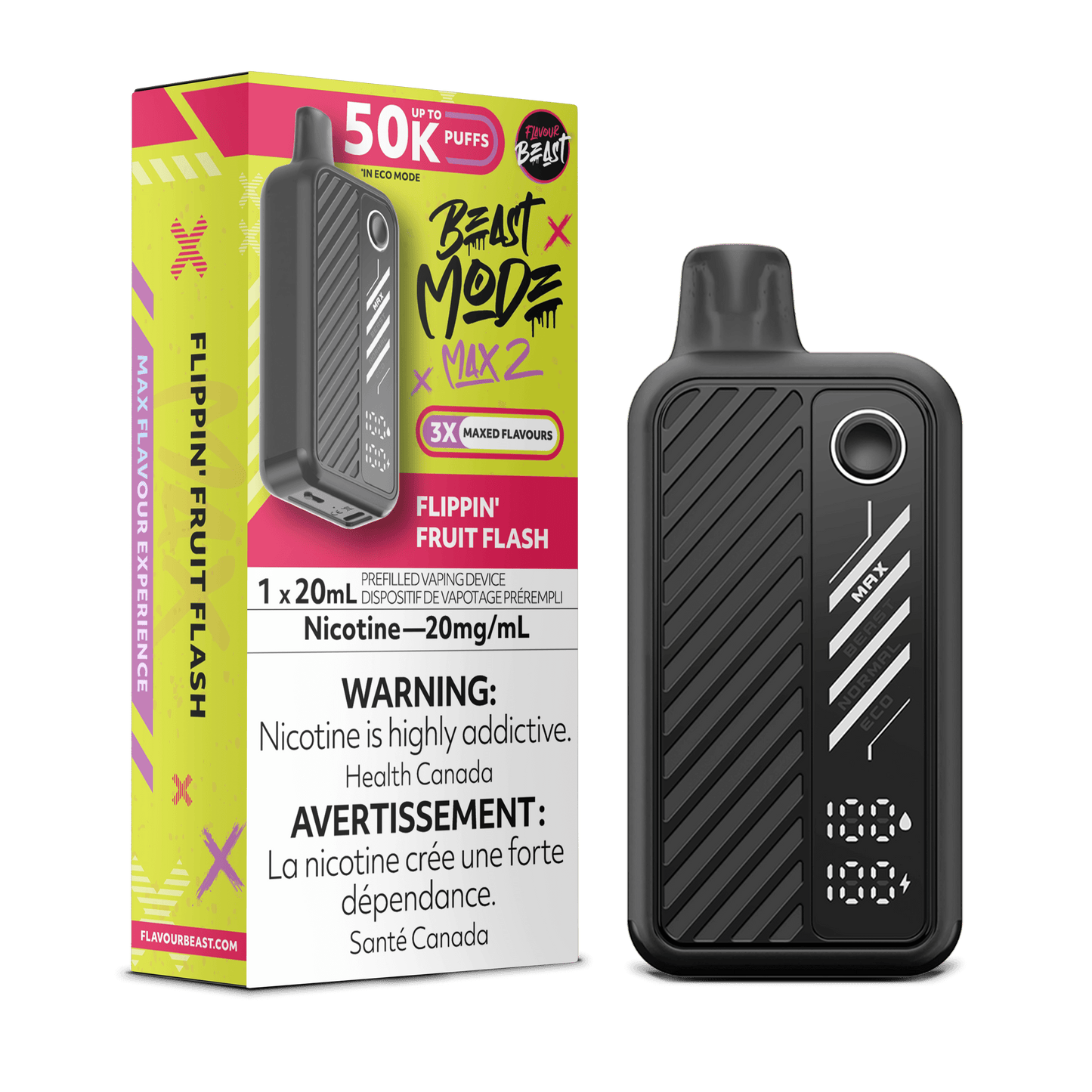 Flavor Beast Mode Max 2 Disposable Vape - 50000 Puffs - 20mL