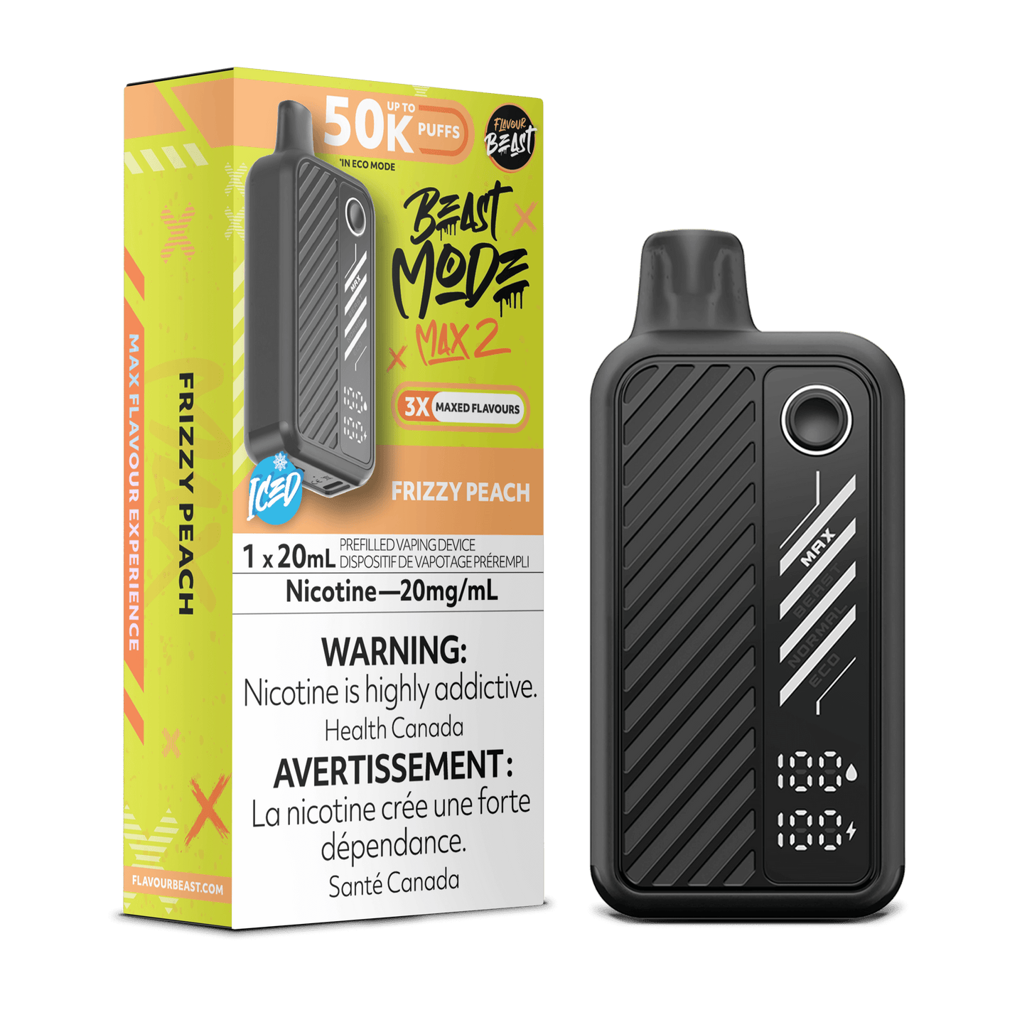 Flavor Beast Mode Max 2 Disposable Vape - 50000 Puffs - 20mL