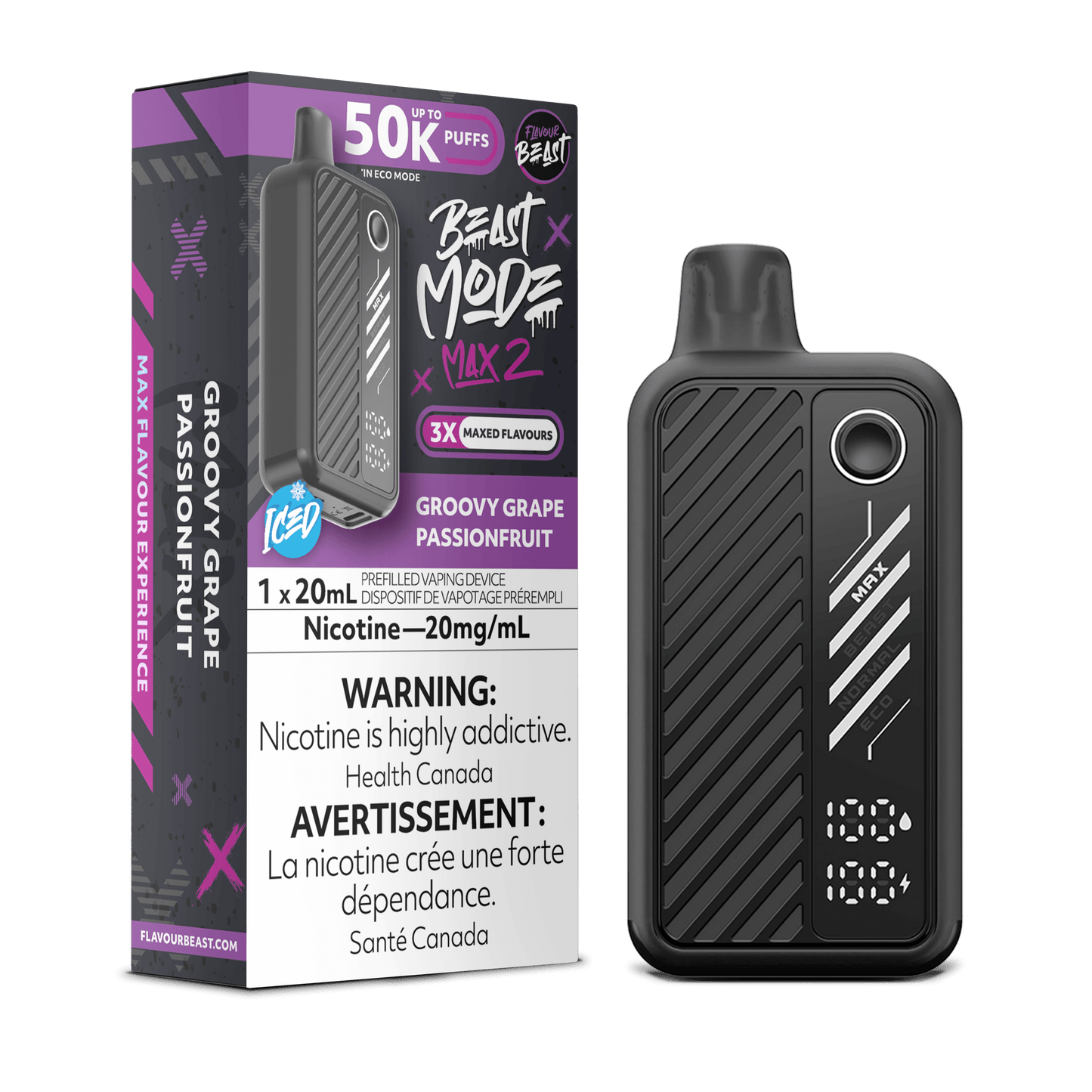 Flavor Beast Mode Max 2 Disposable Vape - 50000 Puffs - 20mL