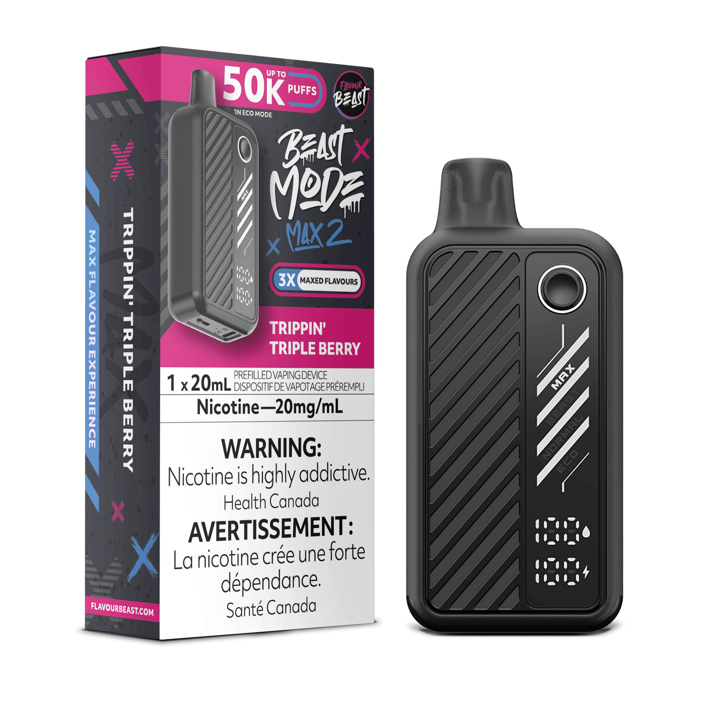 Flavor Beast Mode Max 2 Disposable Vape - 50000 Puffs - 20mL
