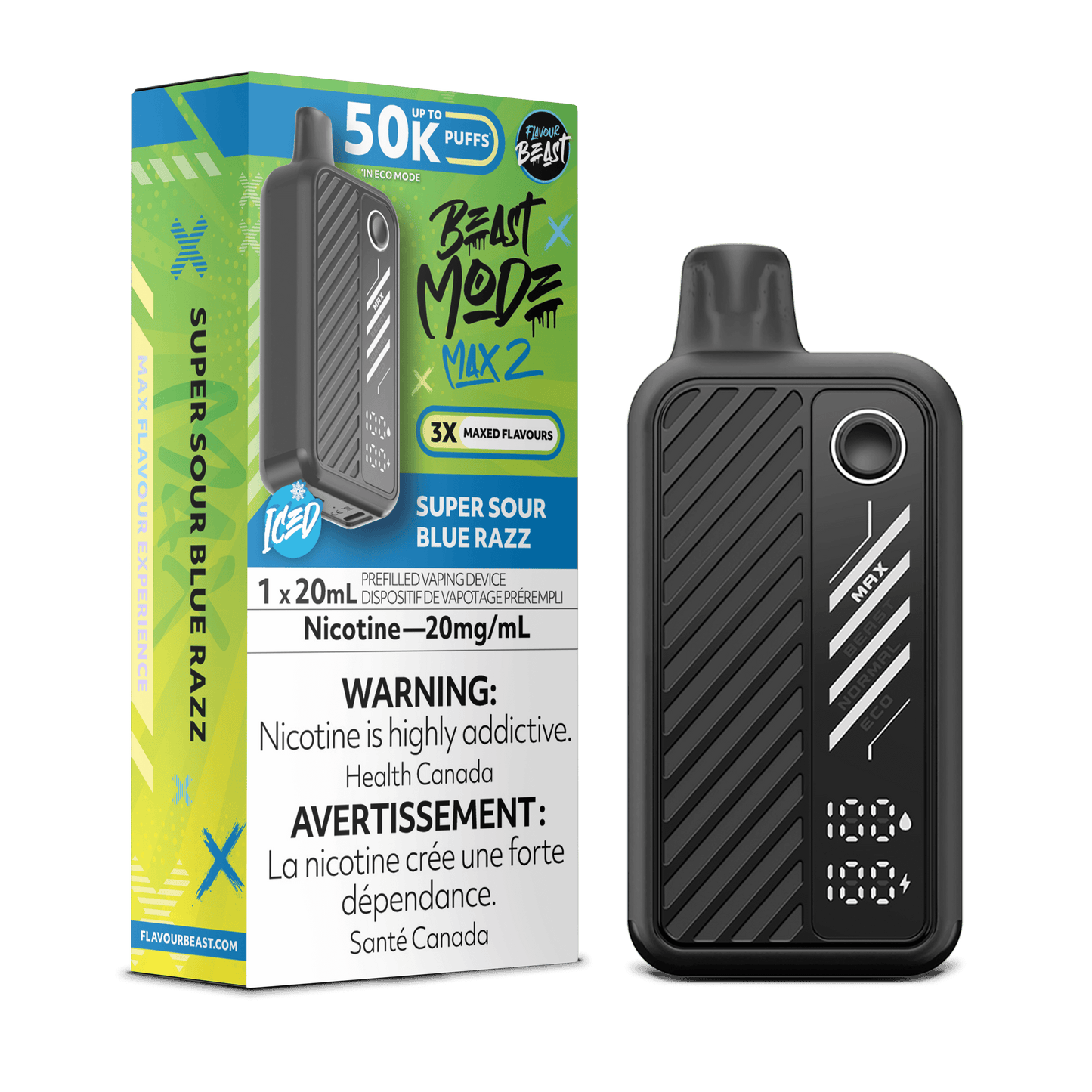 Flavor Beast Mode Max 2 Disposable Vape - 50000 Puffs - 20mL