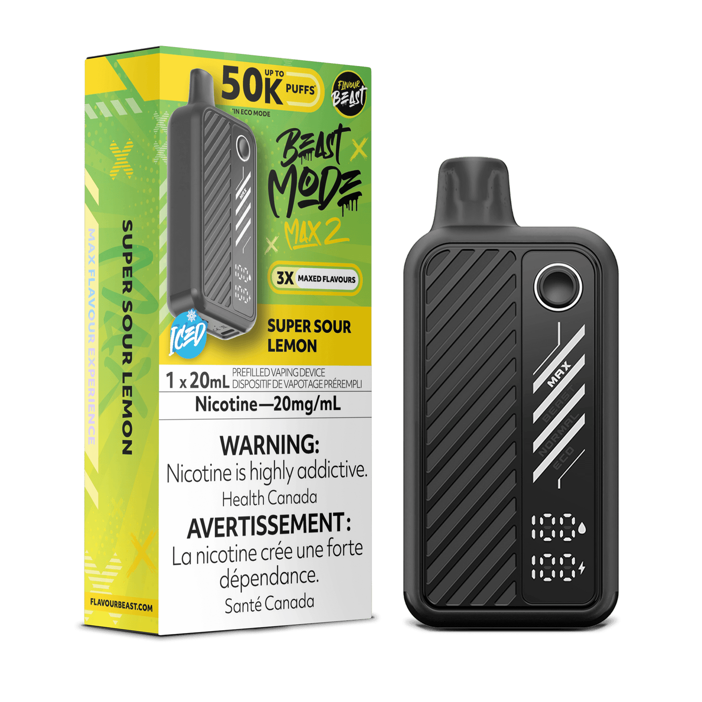 Flavor Beast Mode Max 2 Disposable Vape - 50000 Puffs - 20mL