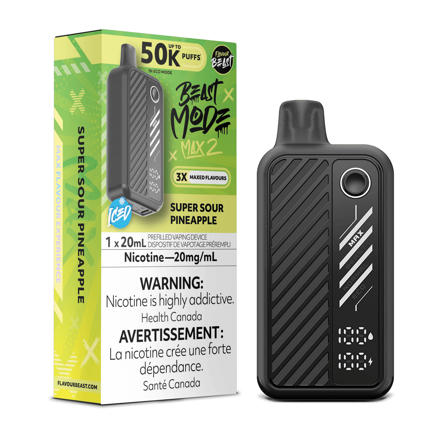 Flavor Beast Mode Max 2 Disposable Vape - 50000 Puffs - 20mL