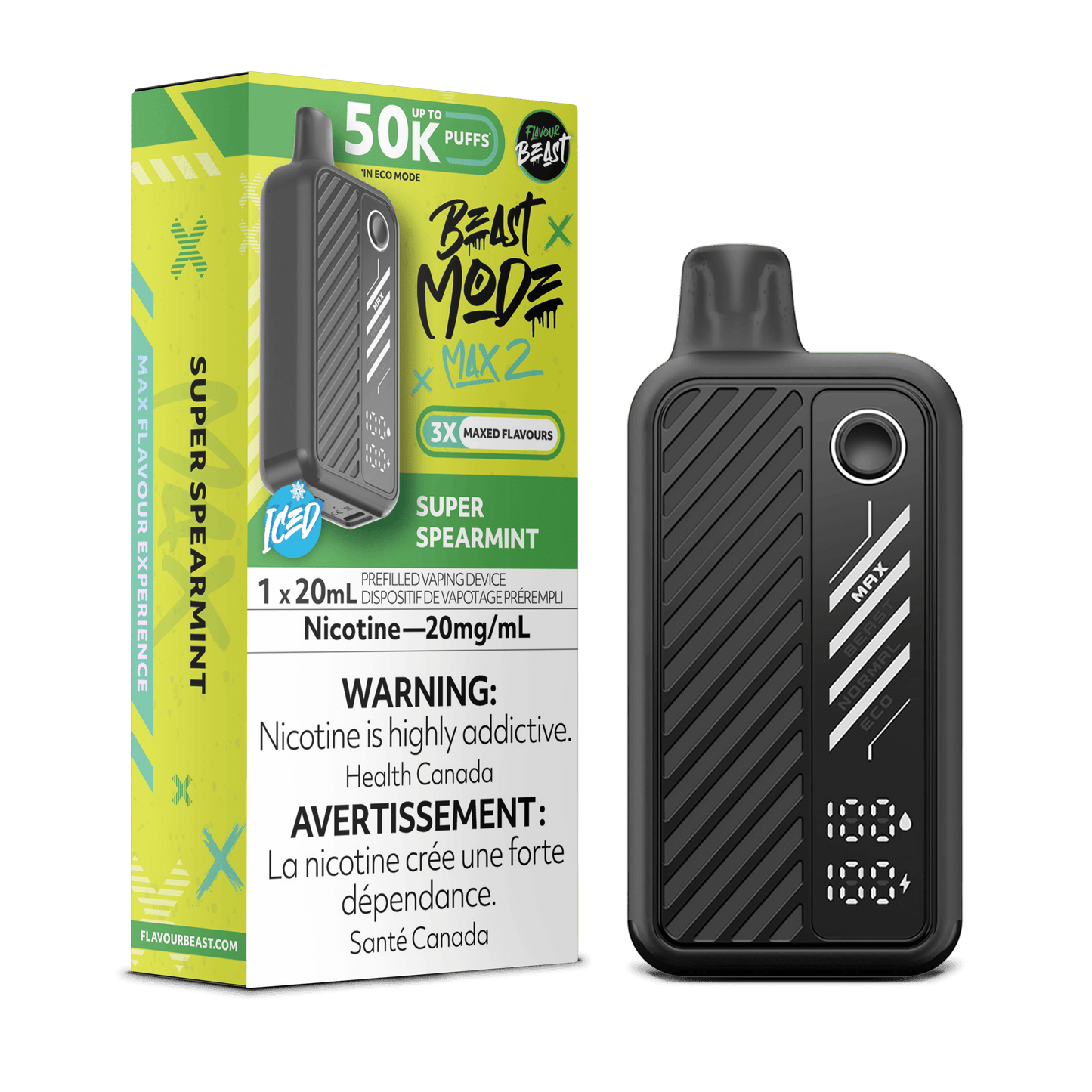 Flavor Beast Mode Max 2 Disposable Vape - 50000 Puffs - 20mL