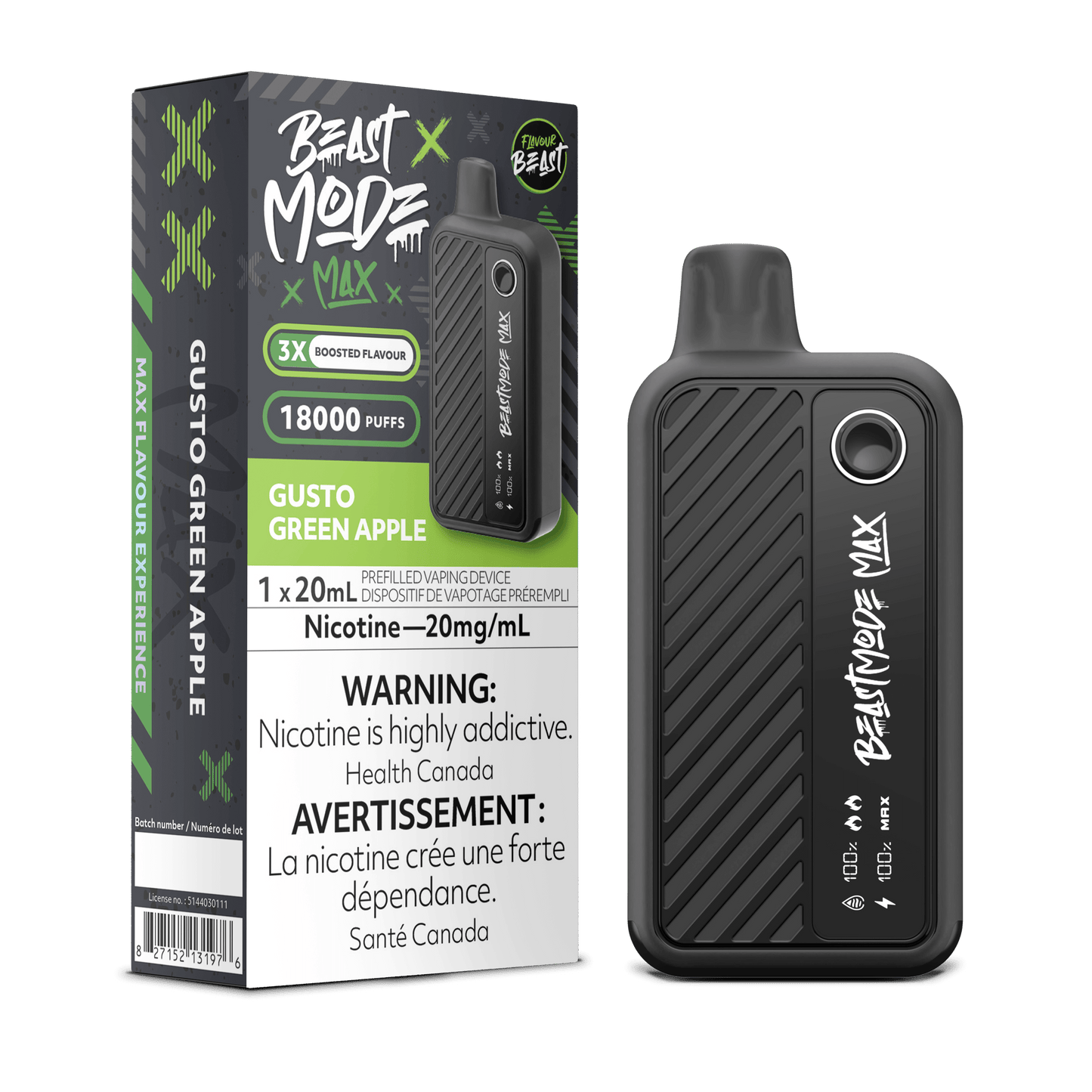 Flavor Beast Mode Max 18K Disposable Vape - 18000 Puffs - 20mL