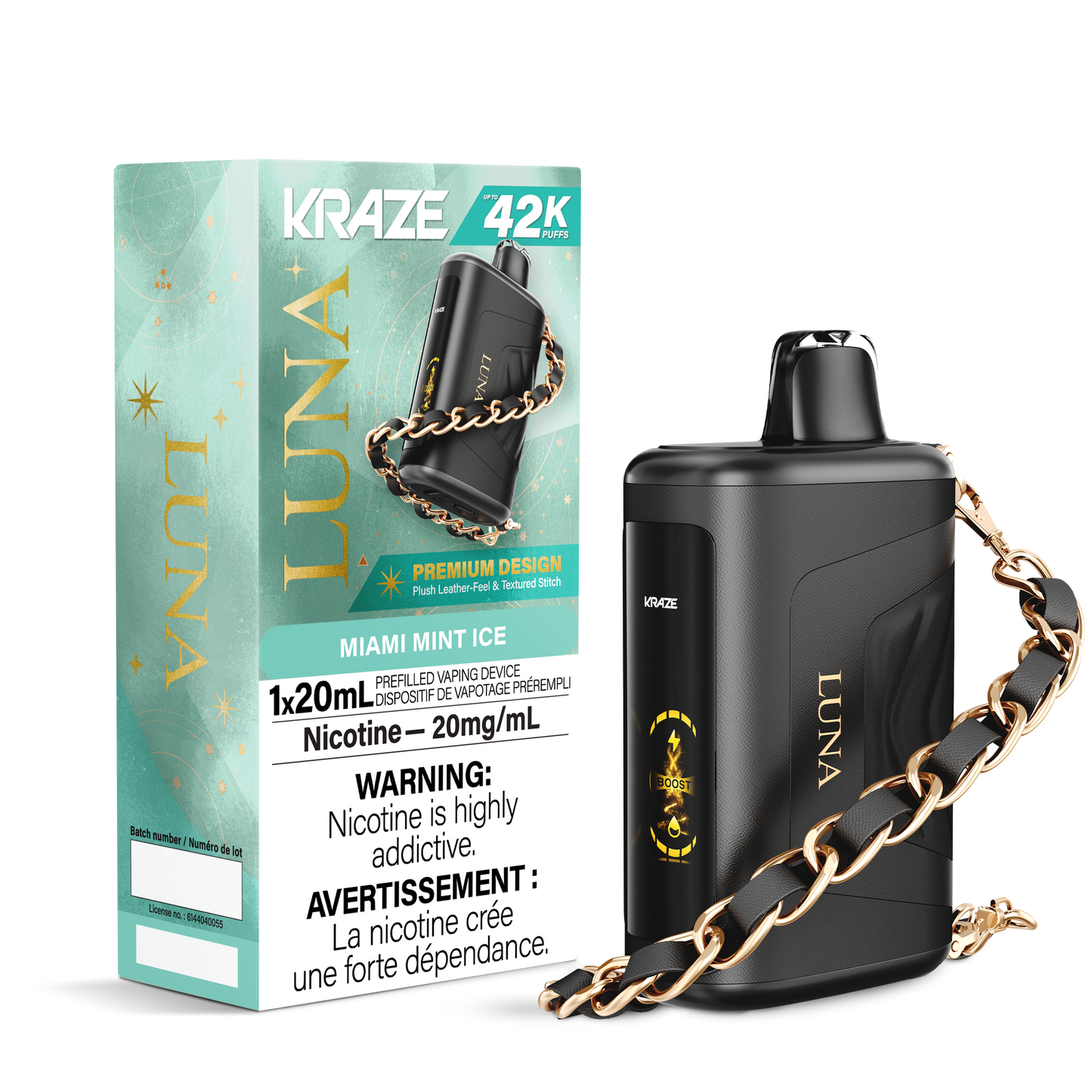 Kraze Luna Disposable Vape - 42000 Puffs - 20mL