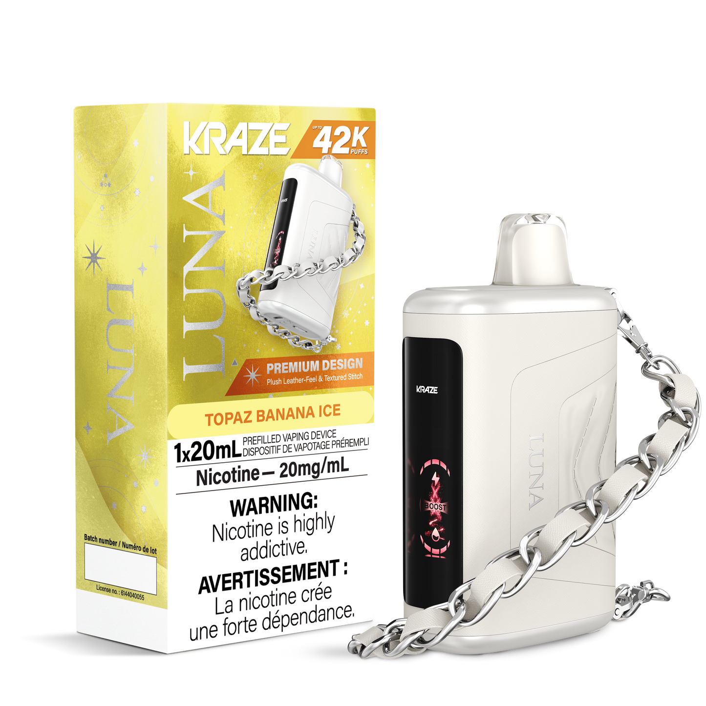 Kraze Luna Disposable Vape - 42000 Puffs - 20mL
