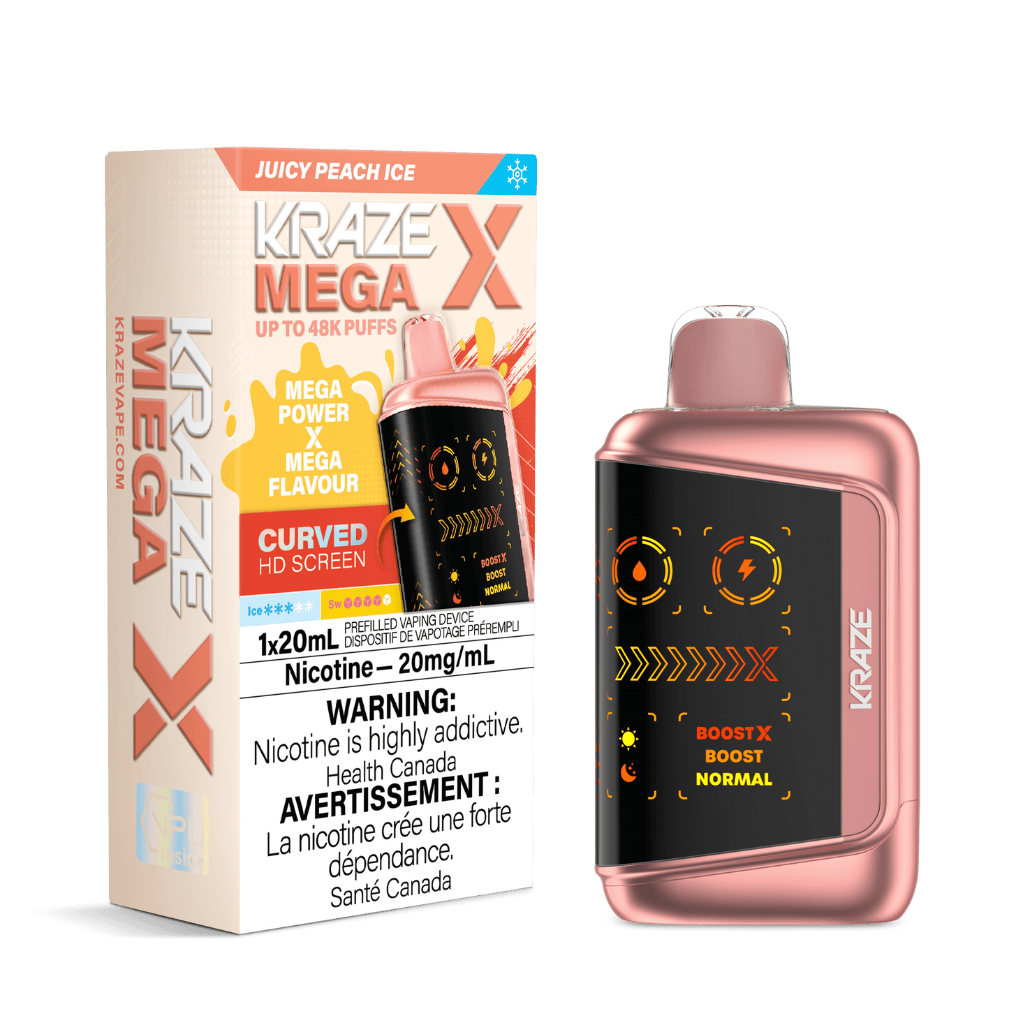 Kraze Mega X Disposable Vape - 48000 Puffs - 20mL