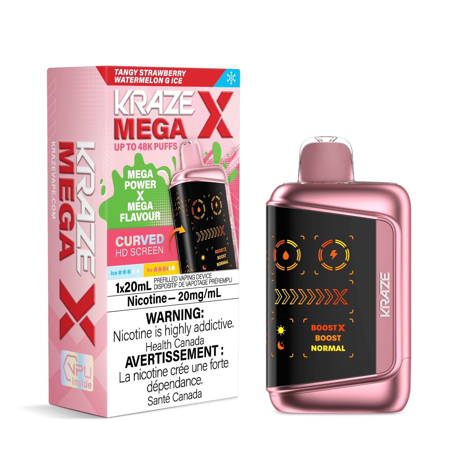 Kraze Mega X Disposable Vape - 48000 Puffs - 20mL