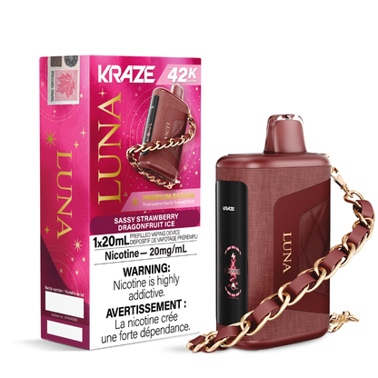 Kraze Luna Disposable Vape - 42000 Puffs - 20mL