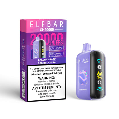 Elf Bar GH20K Disposable Vape - 20000 Puffs - 20mL
